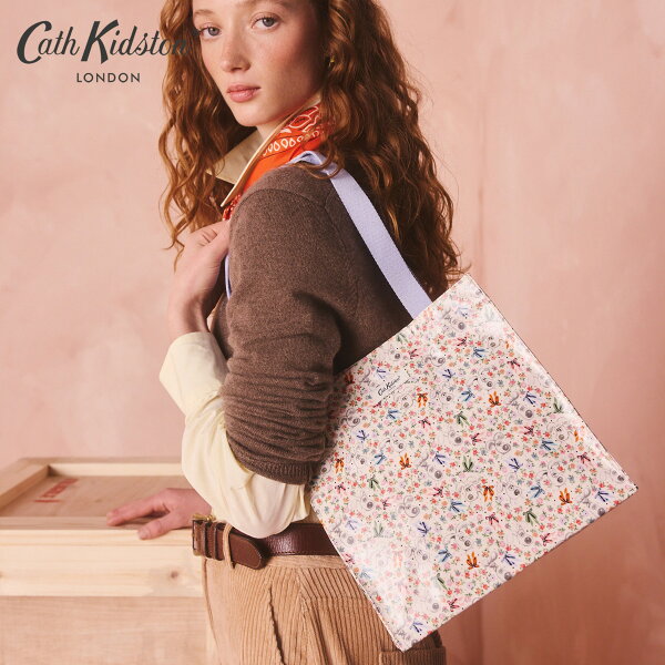 キャス キッドソン 公式 Wallace & Gromit ミディアム ブックバッグ Tied in a Bow Cream  / トートバッグ バッグ 花柄 ミニバッグ レディース キャスキッドソン Cath Kidston n260901
