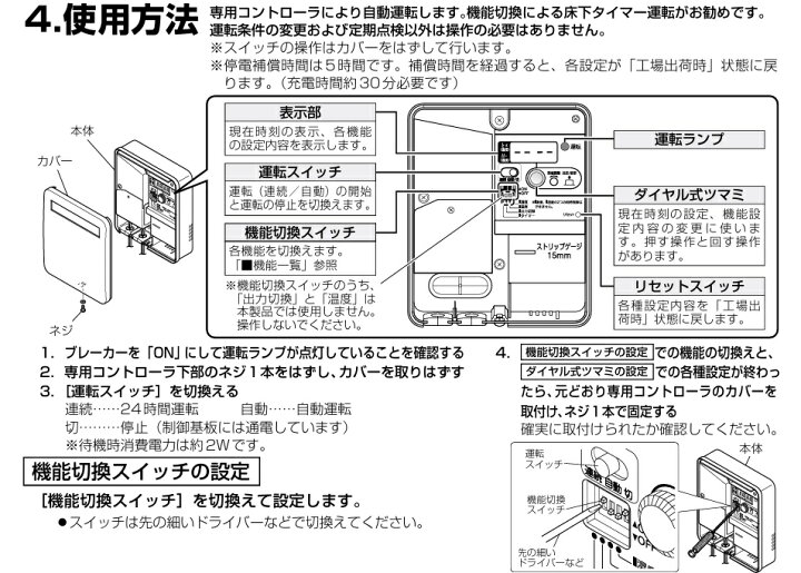楽天市場】三菱 V-09FFS3（床下換気扇3台と専用コントローラーセット 