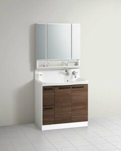 間口900mm クリナップ 洗面化粧台(FANCIO ファンシオ) (スキンケア3面鏡)