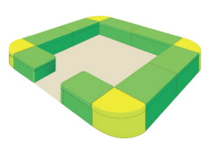 Combi �W���C���g�x���`�V���[�Y �L�b�Y�R�[�i�[ ���C�A�E�g�� �~�j�}���T�C�Y4 2.8m×2.8m [7.9m2] �R���r�E�B�Y������� [���[�J�[����][����s��]�y�����i�z