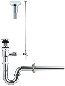 【LF-260PACU】 INAX・LIXIL 洗面器・手洗器用セット金具 ポップアップ式排水金具 (呼び径32mm) 壁排水Pトラップ(排水口カバー付) イナックス・リクシル【純正品】