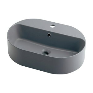 カクダイ 【#LY-493236-GY】 丸型洗面器//マットグレー