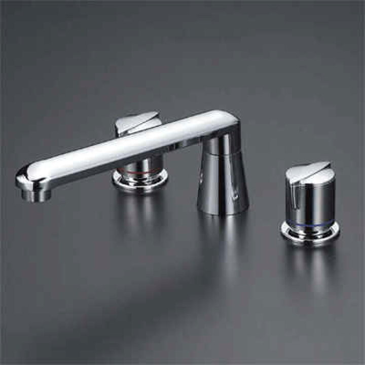 楽天市場】KVK 2ハンドル混合栓(ナット接続) 【KM83GCU】[新品]【純正 