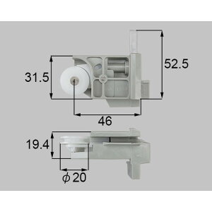 bmpy133br LIXIL リクシル・トステム 網戸戸車(D型)R 網戸部品 【純正品】