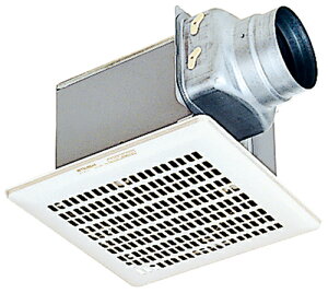 三菱【VD-13ZVY7】 換気扇 ダクト用換気扇 天井埋込形 接続パイプΦ100mm 埋込寸法205mm角 ミニキッチン・湯沸室 台所用 24時間換気機能付 風圧式シャッター付 定風量タイプ VD-13ZVY6の後継品 天井