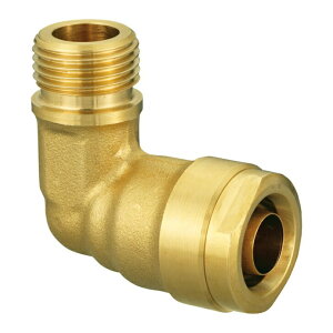 オンダ製作所 ONDA 【WL20C-1316-S】 エルボ平行おねじ G1/2×16A(PB) ダブルロックジョイント 架橋ポリエチレン管 接続