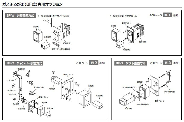 楽天市場】S W UN300 リンナイ ガスふろがま（BF式）専用オプション 