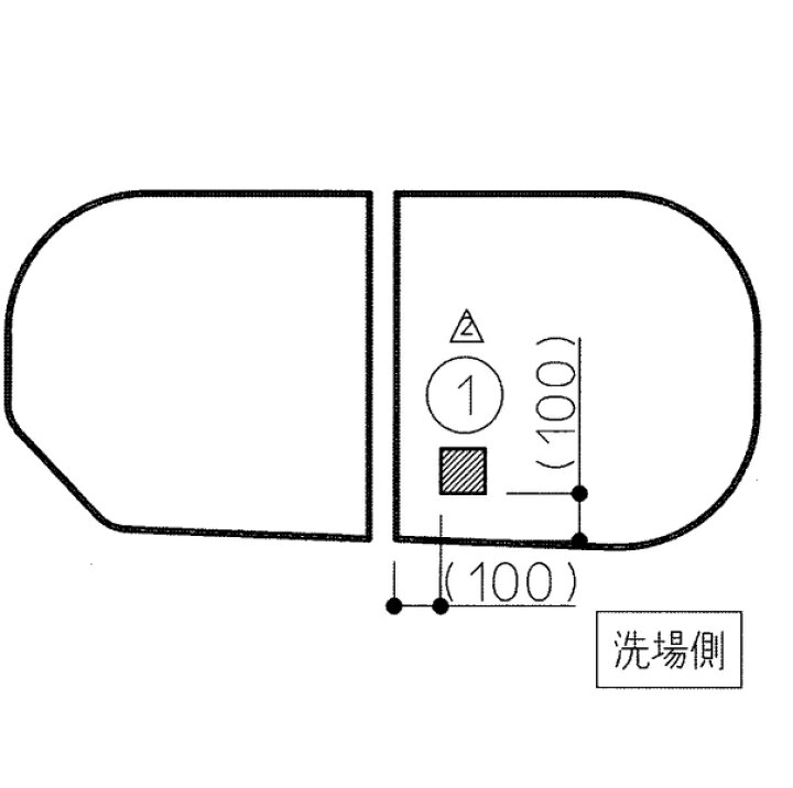 楽天市場】【EKKS6ALAA21WN】TOTO 風呂ふた 160ラウンド軽量蓋2枚L 