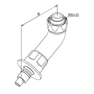 【TH276-4R】TOTO トイレ・キッチン・浴室・洗面所 スパウト 洗濯機用水栓専用継手 部品 洗濯機用水栓専用継手 【純正品】 トイレ・キッチン・浴室・洗面所 スパウト 洗濯機用水栓専用継手 部
