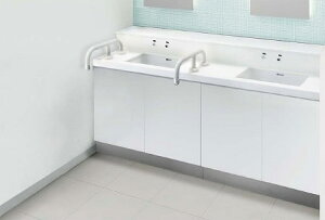 LIXIL・リクシル トイレ ノセルカウンターパック カウンター550mmタイプ(2連キャビネットタイプ) 【PTL-N2571NSCLW1C+W1850】 水石けんあり電気温水器付手摺り付【手すり 介護用】 INAX【純正品】 施