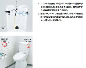 【トイレ自動洗浄】リモコン自動洗浄ハンドル流せるもん LIXIL・リクシル トイレ マルチパーツシリーズ 【CWA-18】 INAX【純正品】