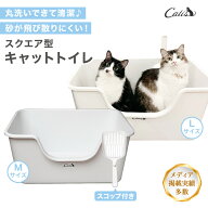 猫 トイレ 【クーポン利用で20%OFF】 大型 猫トイレ スクエア スクエアトイレ Mサイズ Lサイズ 大型猫対…