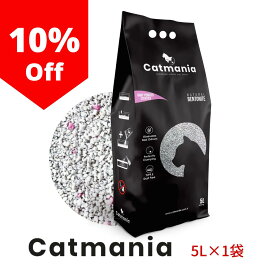 [スーパーセール]猫砂 Catmania 鉱物系 ベントナイト ターキッシュホワイトの猫砂 お試しセット(ベビーパウダー5L(4.25kg)×1)) 固まる 消臭 鉱物 健康管理 自動トイレ 埃が少ない