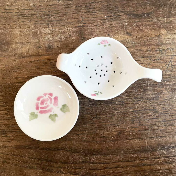 楽天市場】Many（マニー）ローズ 陶器 ティーストレーナー : Cats Paw