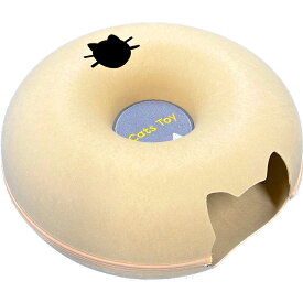 【猫トンネル】＼最大15%OFFクーポン マラソン限定／ 猫 トンネル ドーナツ おもちゃ ベッド キャットテント 50cm 4色展開 ライトグレー ダークグレー ベージュ ピンク おしゃれ インテリア シンプル フェルト生地 頑丈 ドーナツ型 トンネル型 キャッツトイ