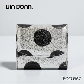 財布 二つ折り財布 小銭入れ レディース 本革 ブランド ヴィアドアン VIA DOAN ROCO ロコ 567 日本製 シルバー ドット ウォレット 軽い 使いやすい コンパクト ギフト 天赦日 一粒万倍日 寅の日 誕生日 母の日
