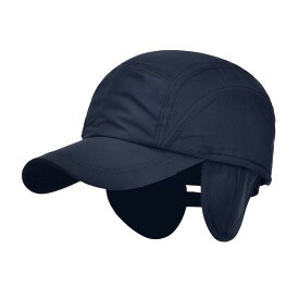 [Lovechic] 帽子 大きいサイズ キャップ 防寒 メンズ 深め 秋冬 耳あて付き 防寒 ロシア 帽子 (58-62cm)