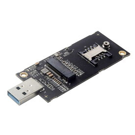 NFHK NGFF M.2 Key-B WWAN - USB 3.0アダプターライザーカード SIMスロット付き 3G/4G/5G LTEワイヤレスモジュールモデムカード用, NF-EP-026