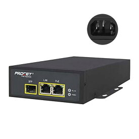 Procetギガビット産業用PoEメディアコンバーターメタルケース、PoE ++へのSFPアップリンク95ワットは、光ファイバーケーブルを介したPoE給電デバイス（PD）への距離延長を可能にし、熱放散に