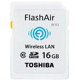 TOSHIBA 東芝 無線LAN搭載SDHCカード FlashAir W-03 16GB Class10 並行輸入品 THN-NW03W0160C6 [並行輸入品]