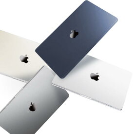 Teryeefi MacBook Air 13.6 インチ ケース M2 [2024 2023 2022発売] 対応, 【高透明度・超薄・耐衝擊】ノートパソコン マット保護カバー＆JIS日本語 キーボードカバー＆液晶保護フィルム &amp; OTGアダプタ