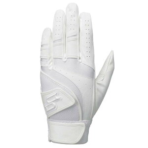 SSK(エスエスケイ) 野球 バッティング手袋 高校野球対応 両手 EBG3005W ホワイト L