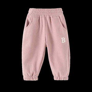 子供 ベビー キッズ 幼児 男の子 女の子 男女兼用 秋冬 裏起毛 フリース 保温 防寒 あったか 温かい コーデュロイ コール天 スウェット ジャージ 長ズボン ロングパンツ ウエストゴム 伸縮性