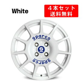 SPARCO Terra (スパルコ テラ) アルミホイール 4本セット 16インチ　7x16J インチ 4/5穴　イタリア製 スパルコホイール ホワイト / グロスブラック White / GlossBlack 送料無料 ホイール カー用品 スポーティー ドレスアップ カスタム カスタマイズ