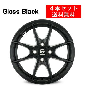 SPARCO Trofeo （スパルコ トロフィオ）15インチ 6x15J インチ 4穴 4本セット イタリア製 GlossBlack グロスブラック スパルコホイール 送料無料 ホイール カー用品 スポーティー ドレスアップ カスタム カスタマイズ