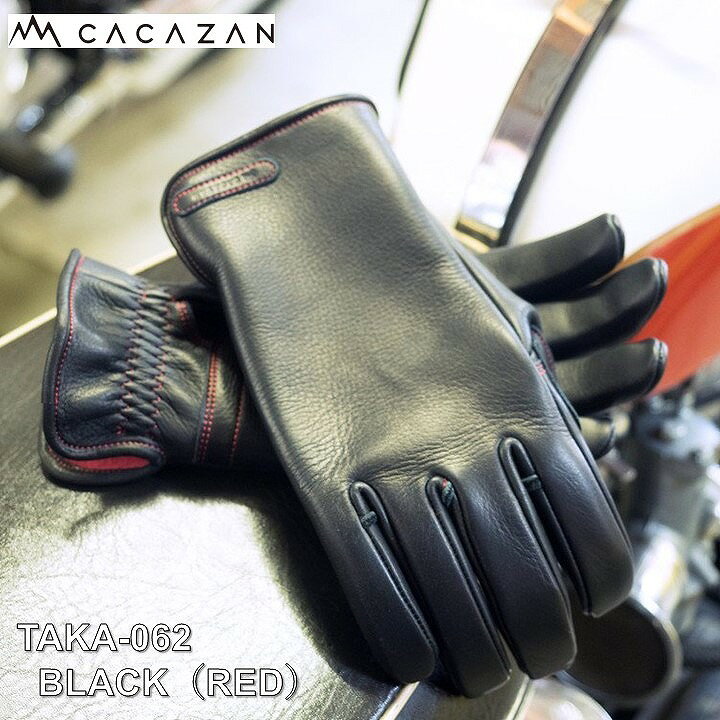 楽天市場】CACAZAN TAKA-062 BLACK（RED） ブラック × レッドステッチ  