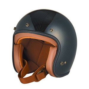 新商品! FlyboyJet2 フライボーイジェット2 ブラウン CARBON HYBRID STD / BROWN M / L / XL カーボン / FRP  PSC / SGマーク付 godblinc ゴッドブリンク ZEALOT バイク用ヘルメット ジェットヘルメット インス