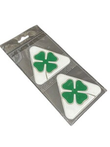 アルファ ロメオ 公式3Dクアドリフォリオヴェルデステッカー 95 x 85 mm ステッカー 左右ペア イタリア製