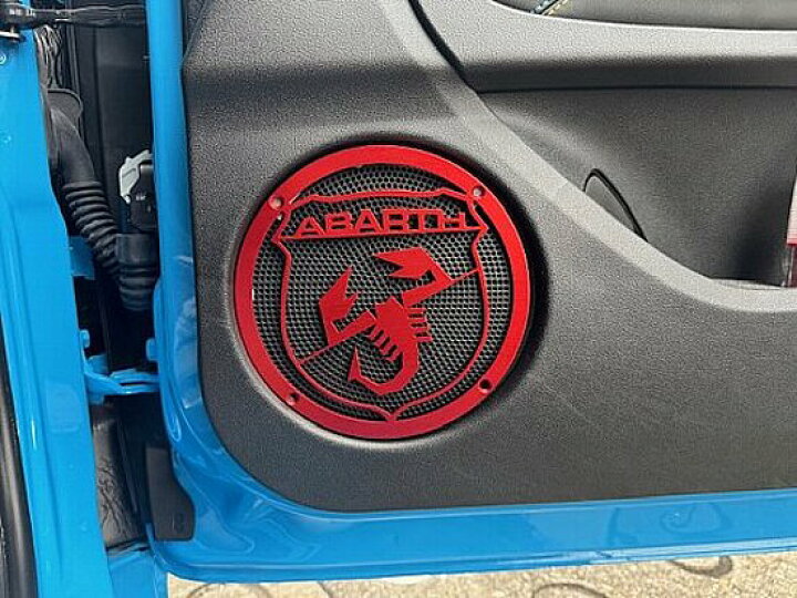 楽天市場】イタリア製アバルト アロイスピーカーカバー RED（左右 
