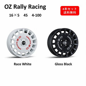yViIz OZ Rally Racing 16C`@A~zC[4{Zbg@16×5J 45 4-100@Race White / Matt Black / Dark Graphite@[XzCg }bgubN _[NOt@Cg@I[[bg [[V