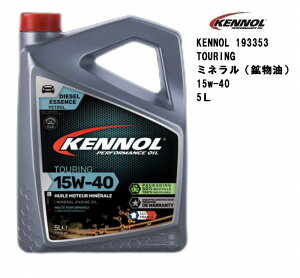 Pm[ GWIC KENNOL TOURING 15W40 5L MINERAL 5bg ~lIC z tX fB[[ ACEA A3 / B3 E7 MB VOLVO MAN RENAULT