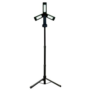 スタンド付 三つ葉ライト RX-N53 ガレージ 作業 アウトドア 照明 LEDライト USB マグネット付 三脚スタンド 点検 整備 作業