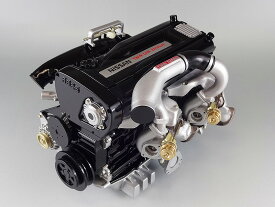 日下エンジニアリング 1/6スケールエンジンモデル 完成品　日産 スカイラインGT-R (R32)　RB26DETT BNR32 ウォールナット台座、アクリルケース付属　ハンドメイド 日本製