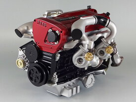 日下エンジニアリング 1/6スケールエンジンモデル 完成品 日産スカイラインGT-R (R34)　RB26DETT BNR34　ウォールナット台座、アクリルケース付属　ハンドメイド 日本製