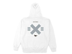 【ディープボンド】DEEPBOND Jockey`s スウェットパーカー PULLOVER HOODIE 2023 勝負服バージョン White/Silver (競馬)
