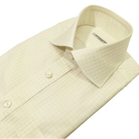 【新入荷】ARISTOCRATICO（アリストクラティコ）オリジナル シャツ ラウンドワイドカラー オフホワイト無地 ジャガードチェック柄 AR411002-01 ホワイトシャツ 織り柄 ドレスシャツ メンズ ビジネス