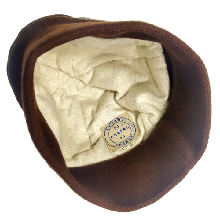 楽天市場】CHAPAL シャパルフランス製 レザーニットキャップ BONNET 