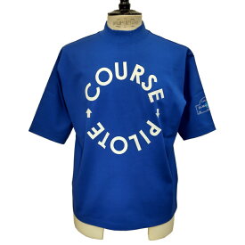 COURSE（コース）Tシャツ 半袖 レタード COURSE PILOTE メンズ CR612001-80 ダークブルーx白 コットン 日本製