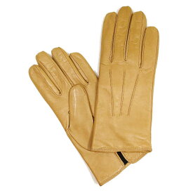 【定番モデル】MEROLA GLOVES（メローラ） イタリア製 手袋 メンズ ME002-73 ベージュxカシミヤライニング ブラウン 羊革 Nappa Leather ハンドメイド ローマ 映画衣装