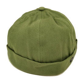 【セール30】OLOW（オロウ）フィッシャーマンキャップ（ロールキャップ）OL419509 カーキグリーン オーガニックコットンツイル100% 男女兼用 フランス パリのブランド