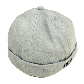 【セール30】OLOW（オロウ）フィッシャーマンキャップ（ロールキャップ）OL419511 ブリーチデニム オーガニックコットンツイル100% 男女兼用 フランス パリのブランド