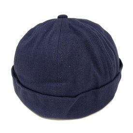 【セール30】OLOW（オロウ）フィッシャーマンキャップ（ロールキャップ）OL519514 ネイビー オーガニックコットンツイル100% 男女兼用 フランス パリのブランド