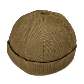 【セール30】OLOW（オロウ）フィッシャーマンキャップ（ロールキャップ）OL519515 ライトブラウン オーガニックコットンツイル100% 男女兼用 フランス パリのブランド
