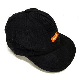 OLOW（オロウ）ベースボールキャップ カーブバイザー ストラップバック OL529610 ブラック無地 ロゴフラッグ刺繍 コットン100% サイズフリー 男女兼用 フランス パリのブランド