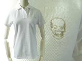 Lucien Pellat-finet　半袖ポロシャツ EVF12 ホワイト　レディース【新品・未使用・正規品】【あす楽対応】