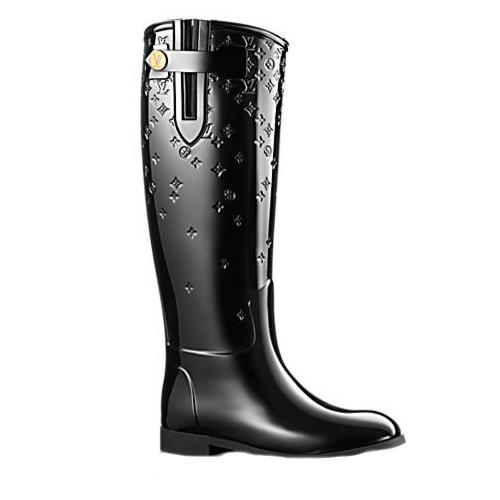 Select Shop Cavallo: LOUIS VUITTON Louis Vuitton limited edition boots 484546 black drops line ...